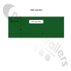 Patten 3 Green Dawbarn Cover Sheet Rear Back Flap For STAS Agrostar Green