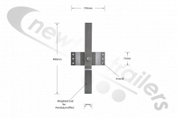 1810909 + 1810910 Dawbarn Cover Sheet Stop Pendulum Version Pendulum Complete Kit for Manual Rollover Sheet System