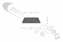 M-41010100 STAS Cover Sheet Support Arch Aluminium Mounting Plate